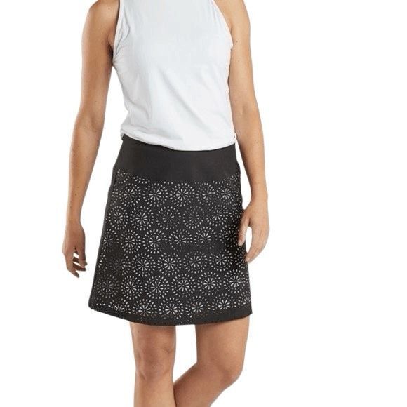 Krimson Klover Double Take Laser Cut Skort - Picture 1 of 6